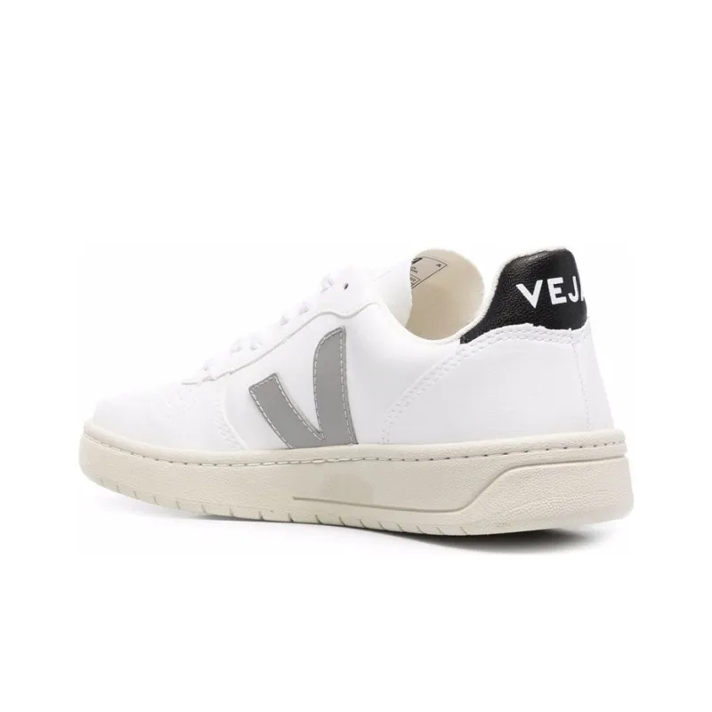 VEJA V-10 CWL White Oxford Grey Black-2