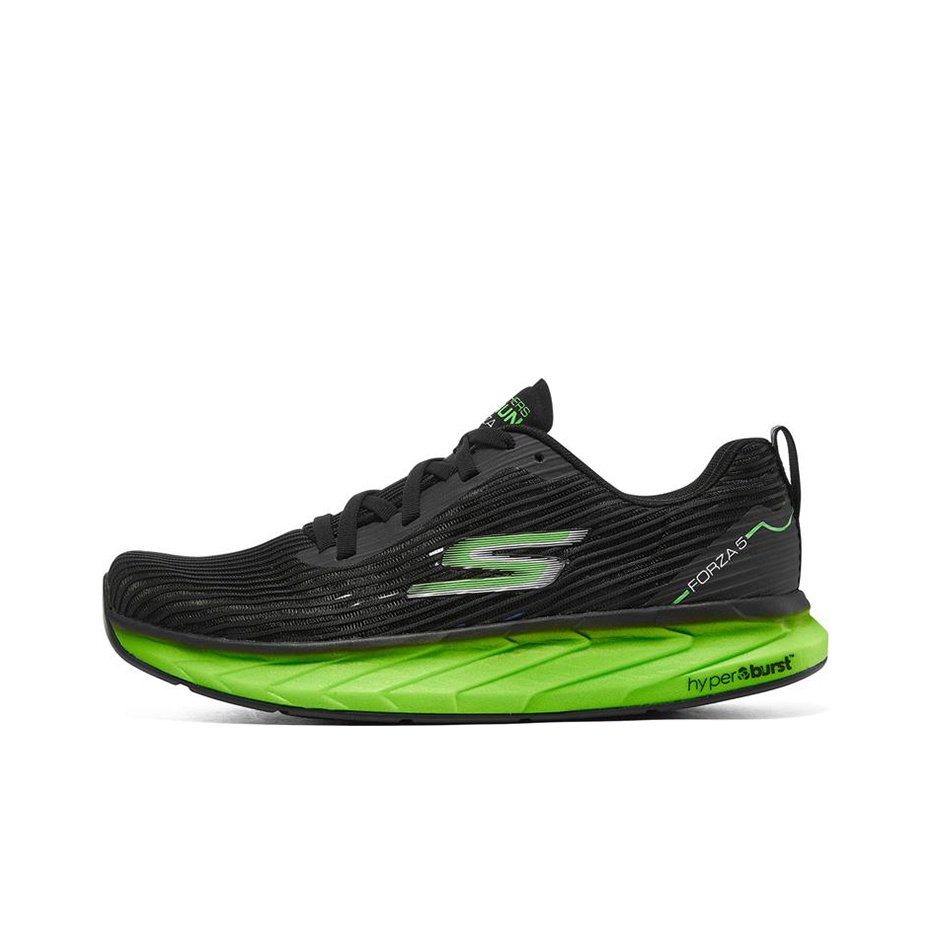 Skechers Go Run Black Neon Green