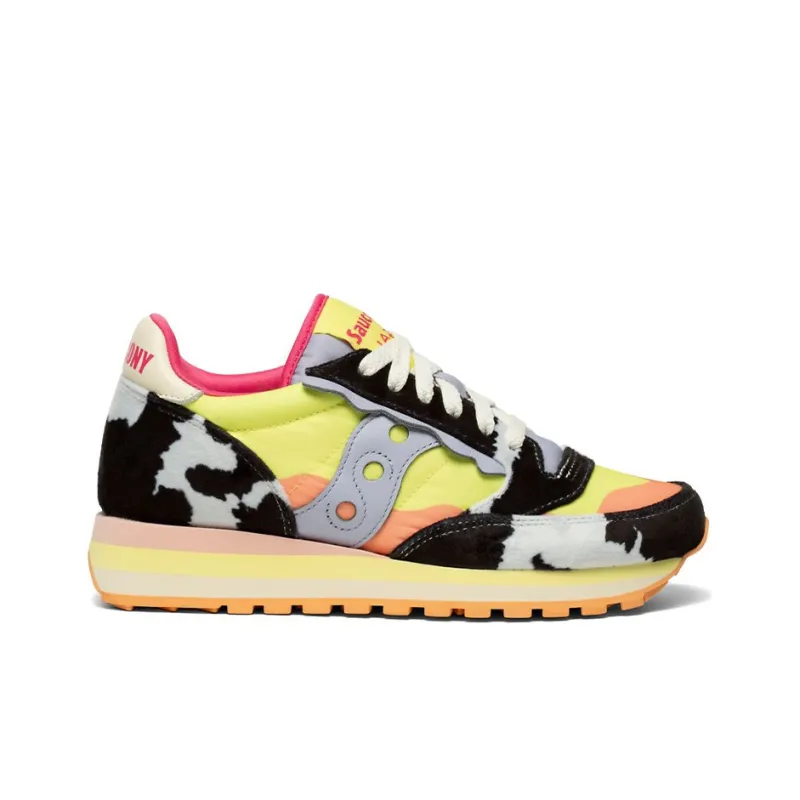 Saucony Jazz Triple Low-Top Running Shoes Women's Yellow Black Orange Standard M-1