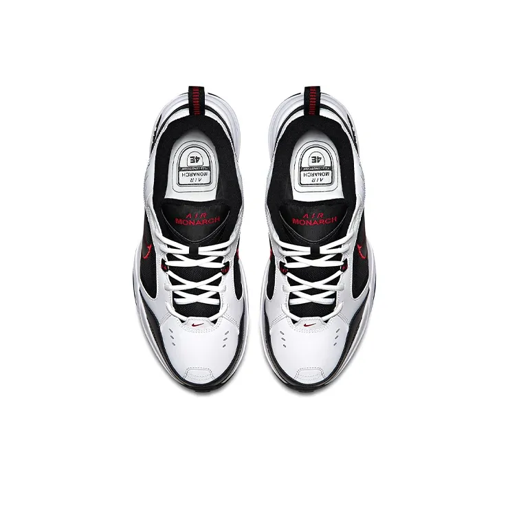 Nike Air Monarch Iv 4E Wide White Red-2
