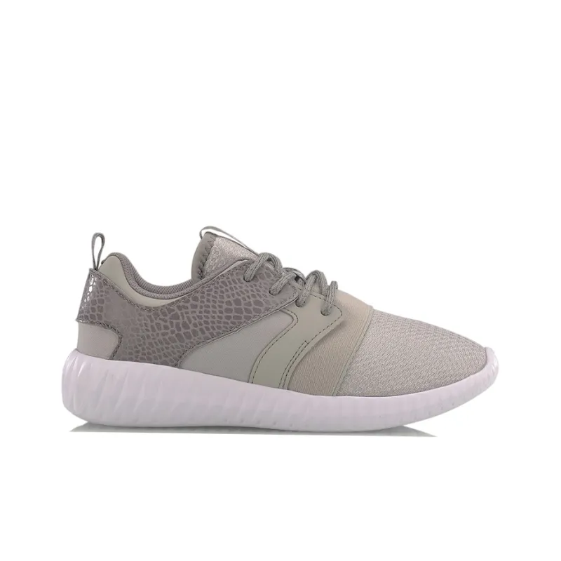 LiNing Hacker Breathable And Lightweight Low Top Running Shoes Women's Gray-1