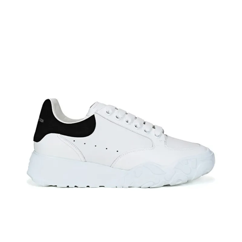 Alexander McQueen Oversized Court Trainer 'White Black'-1