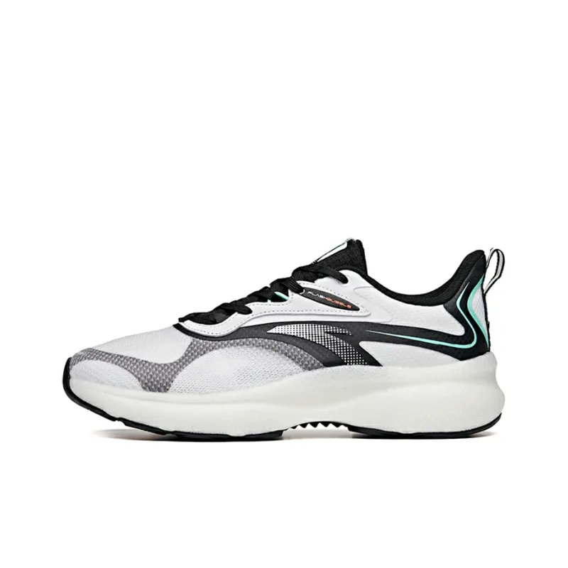 Anta Running Collection Cushioning Anti-Slip And Wear-Resistant Low-Top Running Shoes Men's Black White-0