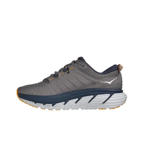 HOKA ONE ONE Gaviota 3 Running Shoes Men Low-Top Charcoal Gray/Dark Blue