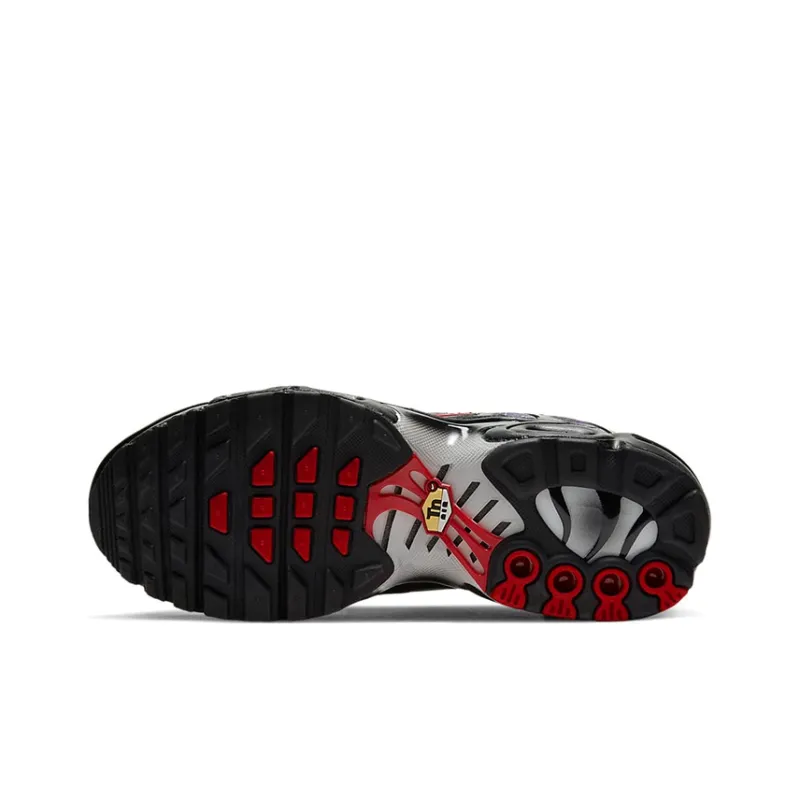 Nike Air Max Plus Cushioning Anti-Slip And Wear-Resistant Low-Top Marathon Running Shoes GS Black Gray-5