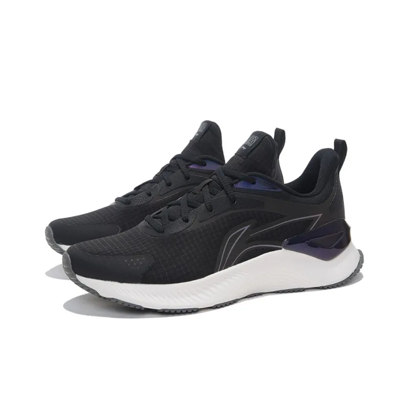 LiNing YueYing Element Slip Resistant, Abrasion Resistant, Breathable Low Top LINING Cloud Running Shoes Men's Black-2