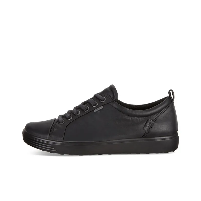 Ecco Soft 7 Skateboard Shoes Women's Low Top Black-0