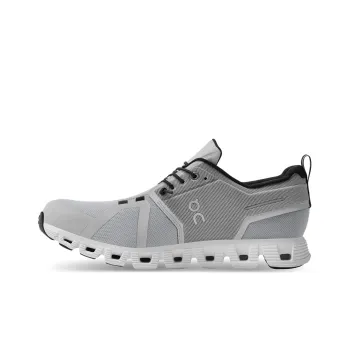 On Running Cloud 5 Waterproof Glacier Grey White Women's