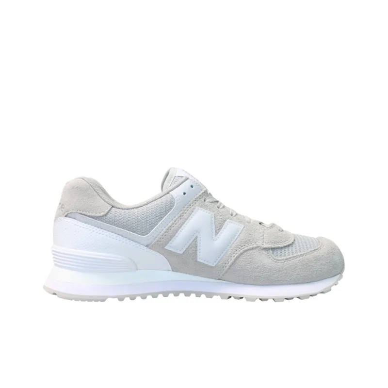 New Balance 574 Light Grey White-1