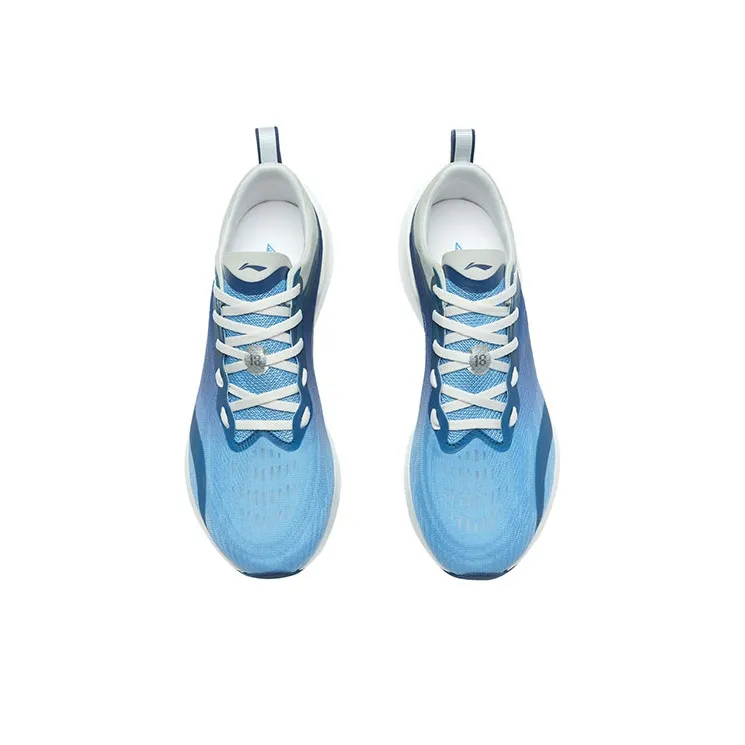 LiNing Super Light 18 Anti Slip Wear Resistant Low Top Running Shoes Men's Sky Blue-2