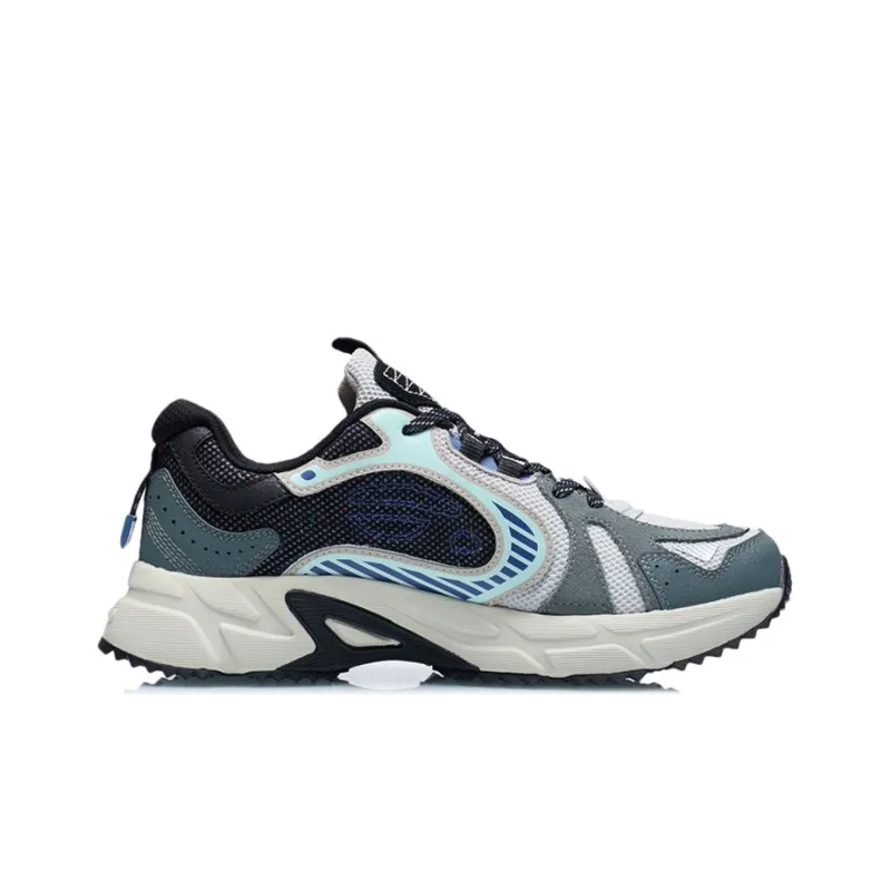 LINING Pick Up The Light Running Shoes Men Low-Top Coastal Gray/Black-1