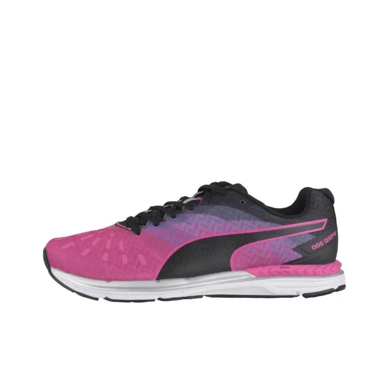 PUMA Speed 300 Ignite Low-Top Running Shoes Women's Black Pink-0
