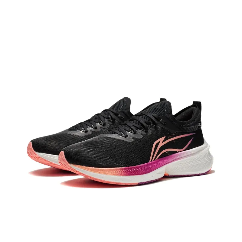 LiNing Shock Absorbers With Slip Resistant And Abrasion Resistant Properties Low Top 䨻 Running Shoes Men's Black-2