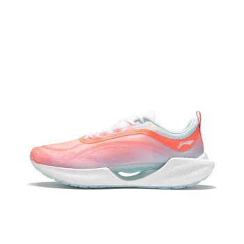 LiNing Super Light 19 Lightweight Rebound Low Top Running Shoes Women's Fluorescent Fat Orange