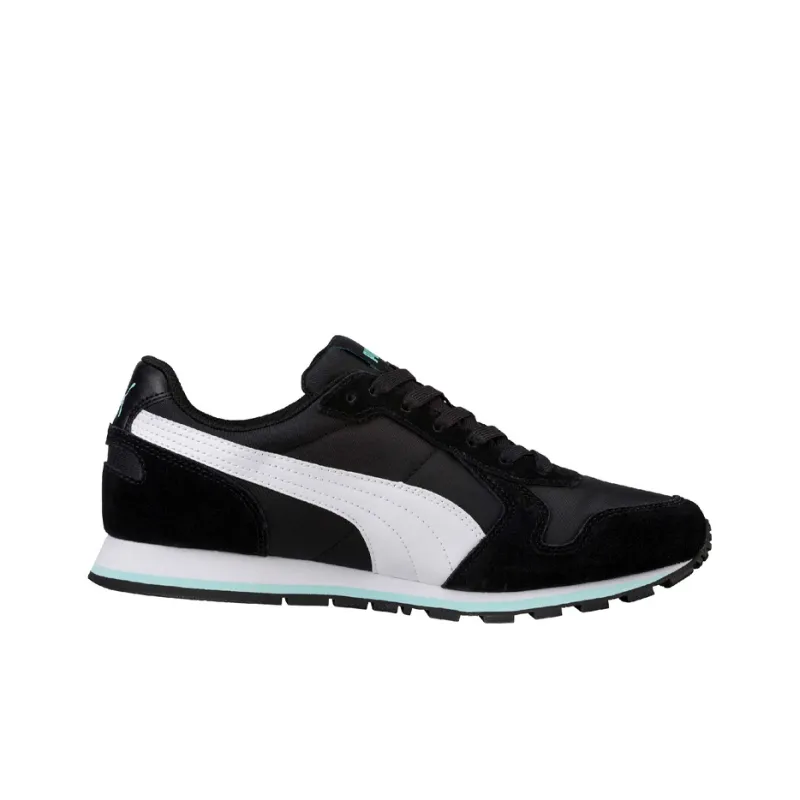 PUMA St Runner Anti-Slip And Wear-Resistant Breathable Low-Top Running Shoes Women's Black White-1
