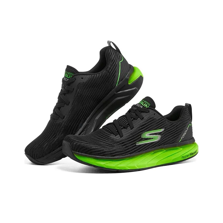 Skechers Go Run 'Black Neon Green'-2
