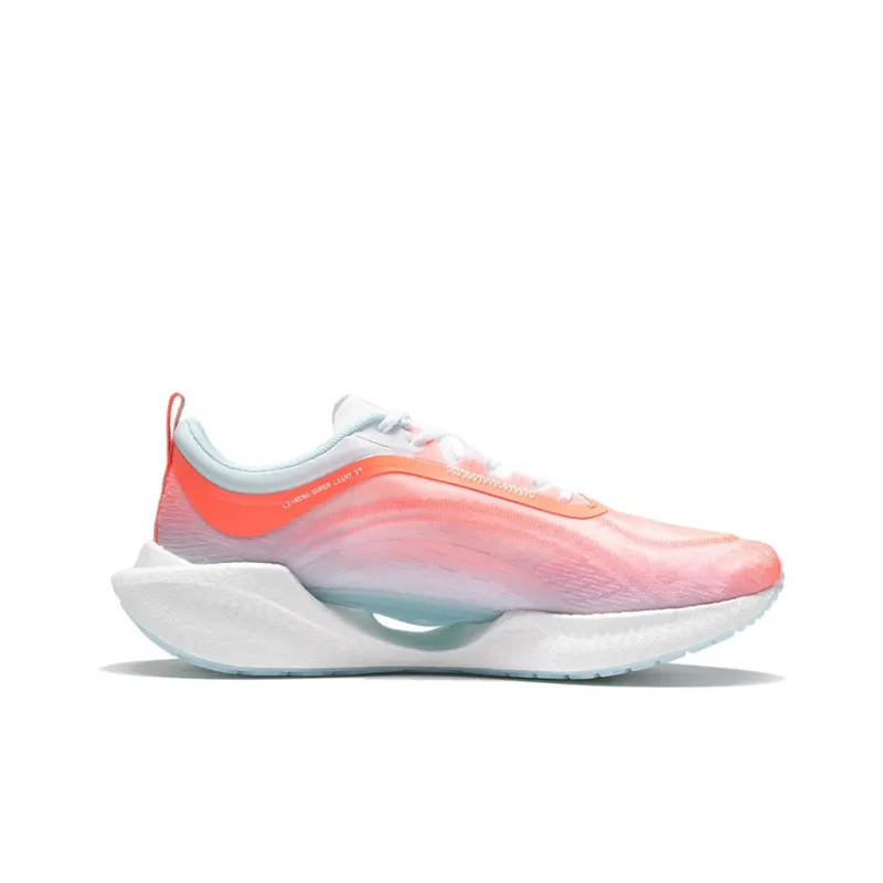 LiNing Super Light 19 Lightweight Rebound Low-Top Running Shoes Women's Fluorescent Fat Orange-1
