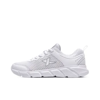 XTEP Breathable Lightweight Low Top Running Shoes Women's White Gray