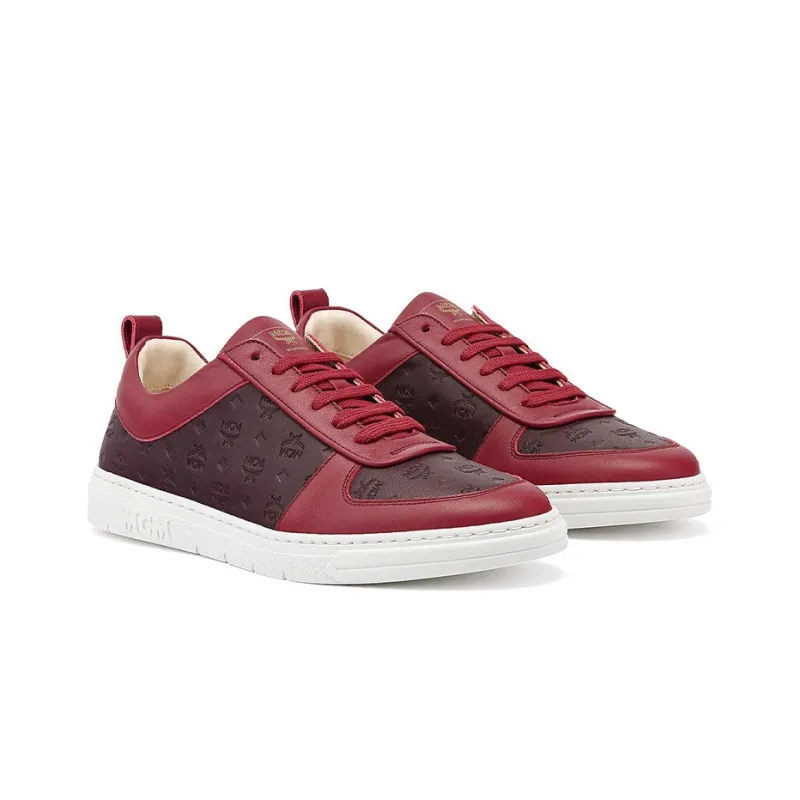 MCM Terrain Lo Low Top Skateboard Shoes Women's Red-2