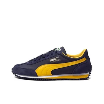 PUMA Whirlwind Classic Cushioned Wear-Resistant Breathable Slip-Resistant Low-Top Running Shoes Men's Blue Yellow