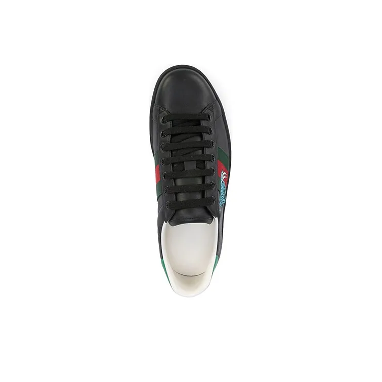 GUCCI ACE Stylish Skateboarding Shoes Men's Black-2