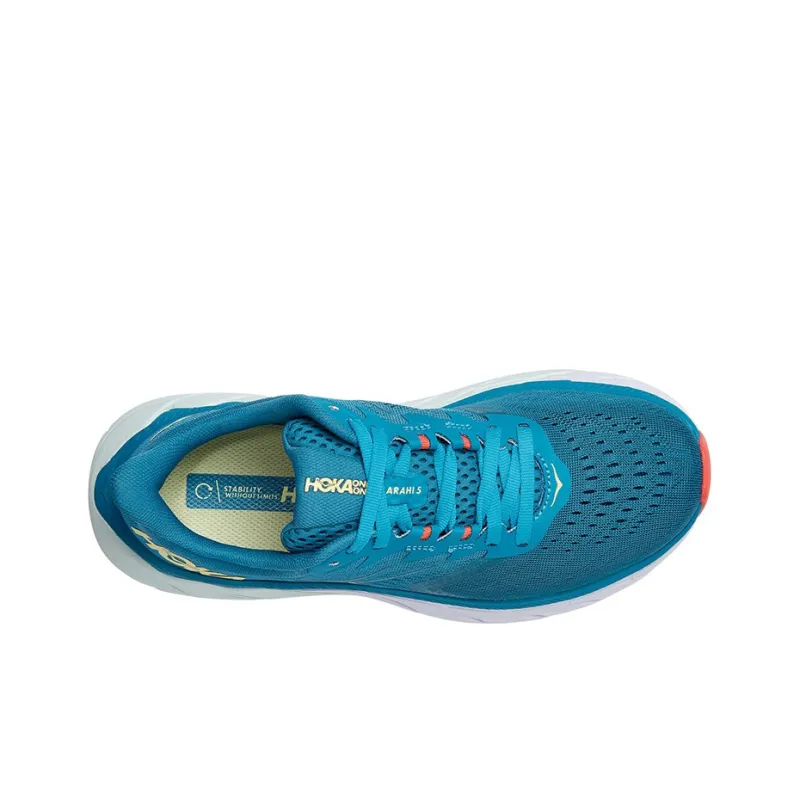 HOKA ONE ONE Arahi 5 'Mosaic Blue Luminary Green' Women's-2