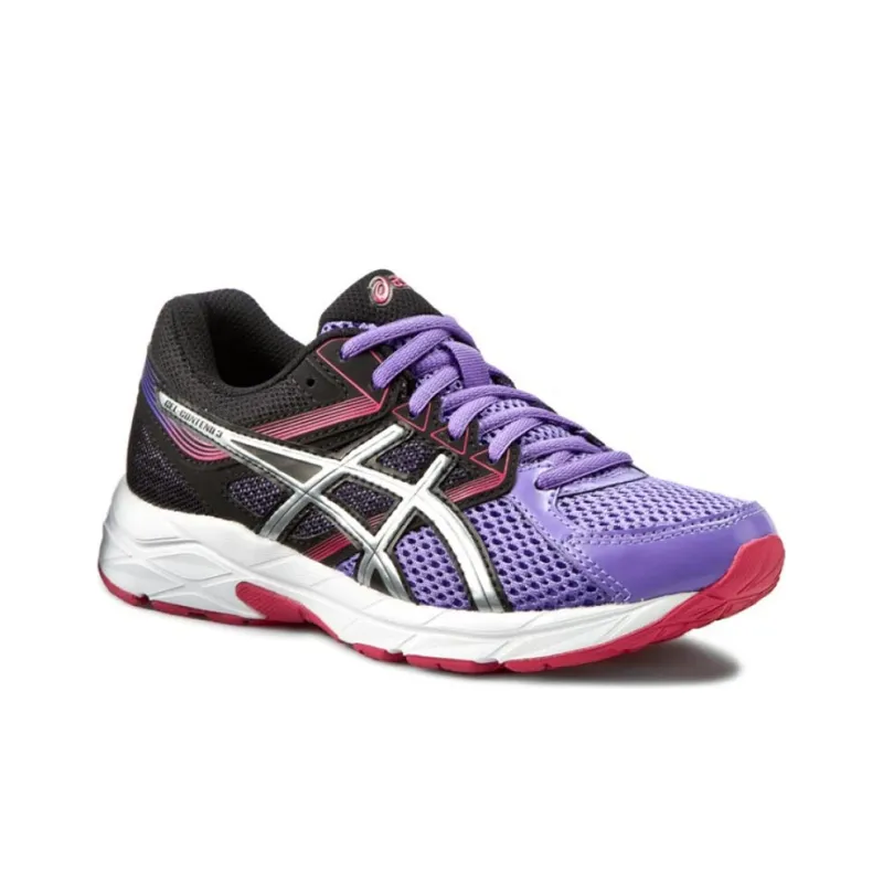 Asics Gel-Contend 3 Low-Top Running Shoes Women's Black Purple-2