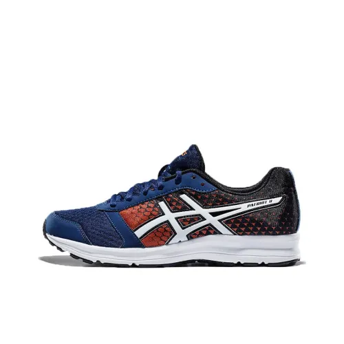 Asics Patriot 8 Running Shoes Men Low-Top Dark Blue/Red/White