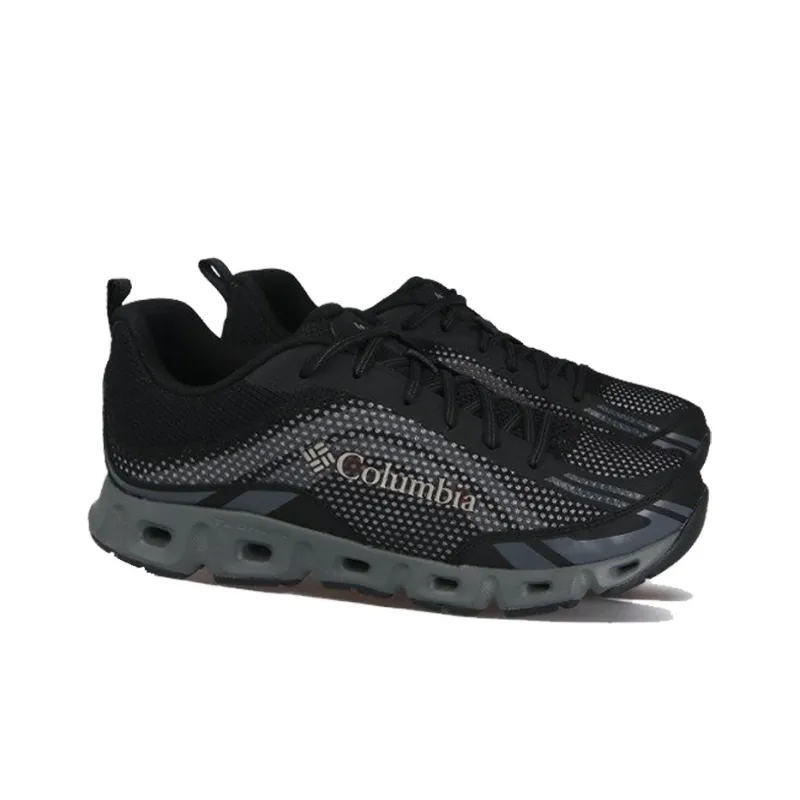 Columbia Cushioning Slip Resistant Breathable Wear Resistant Support Quick Dry Low Top Running Shoes Men's Black-2
