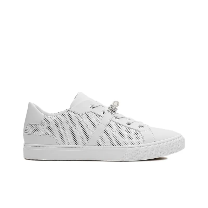 HERMES Day Low Top Stylish Skateboarding Shoes Men's White-1