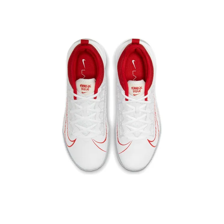 Nike Alpha Huarache 7 Pro Tf Turf 'White Red'-3