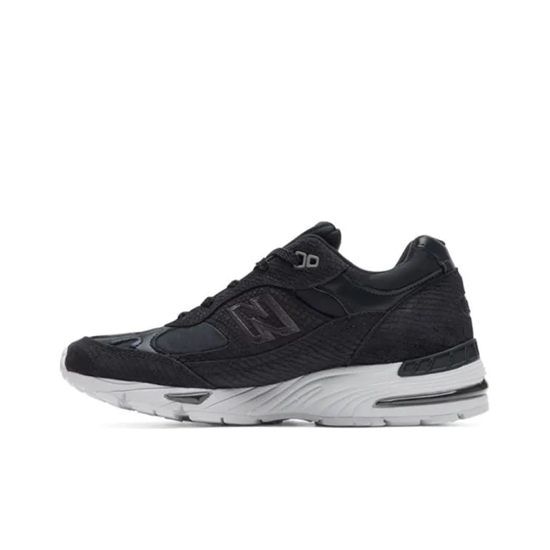 New Balance 991 MiUK Black Reptile Women's-0