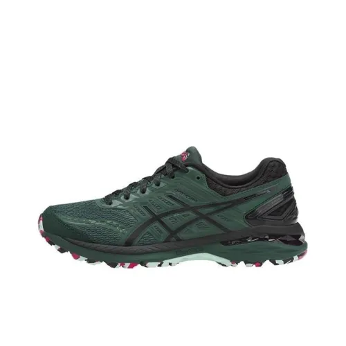 Asics GT-2000 5 Wear-Resistant Low-Top Running mantle Women's Black Green