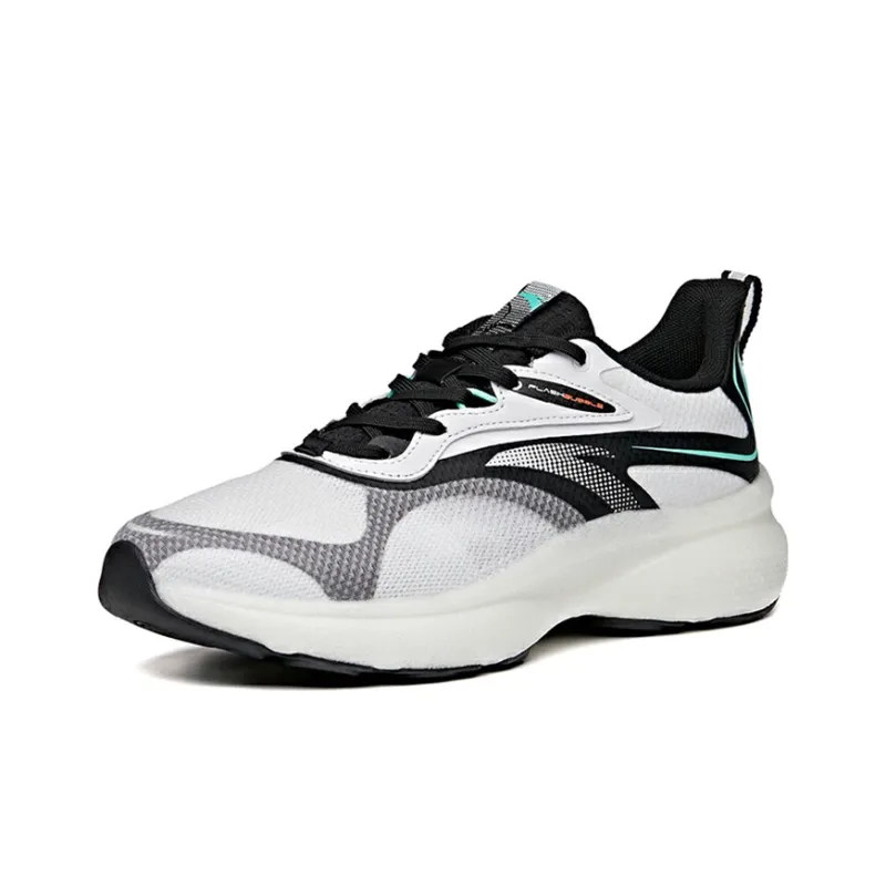 Anta Running Collection Cushioning Anti-Slip And Wear-Resistant Low-Top Running Shoes Men's Black White-1