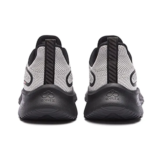 Erke Strange Bomb Lite-Meteorite Anti-Slip Wear-Resistant Low-Top Running Shoes Light Gray Black-3
