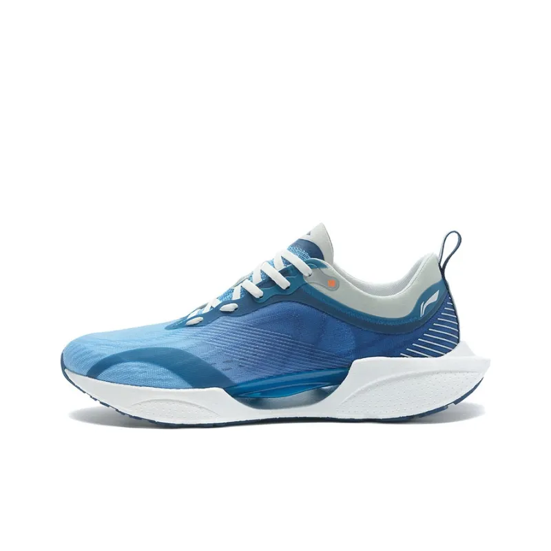LiNing Super Light 18 Anti Slip Wear Resistant Low Top Running Shoes Men's Sky Blue-0