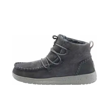 Heydude Skateboard Shoes Women's High-Top Gray