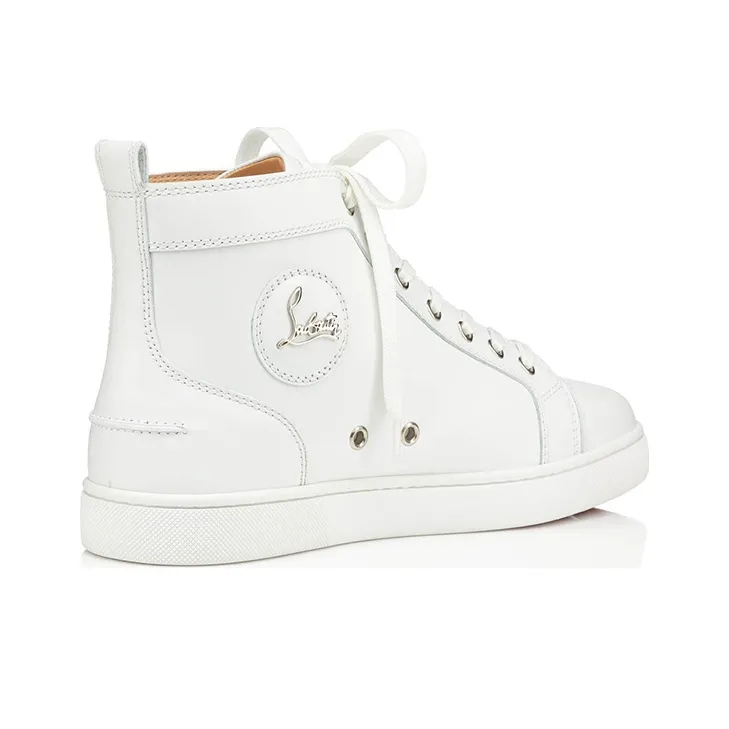Christian Louboutin Louis Flat High White White-2