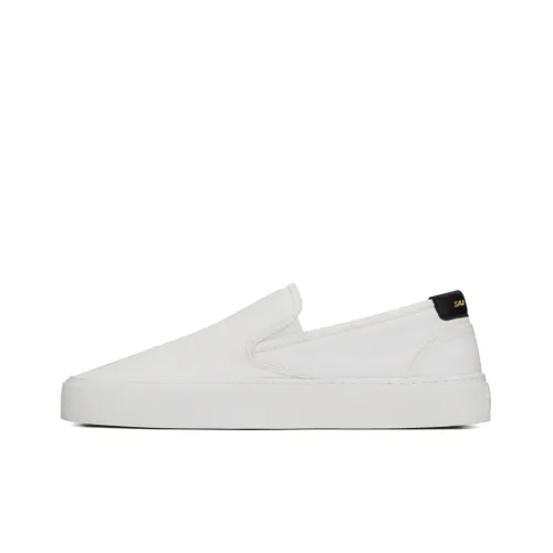 SAINT LAURENT Venice Skateboard Shoes Men Low-Top White