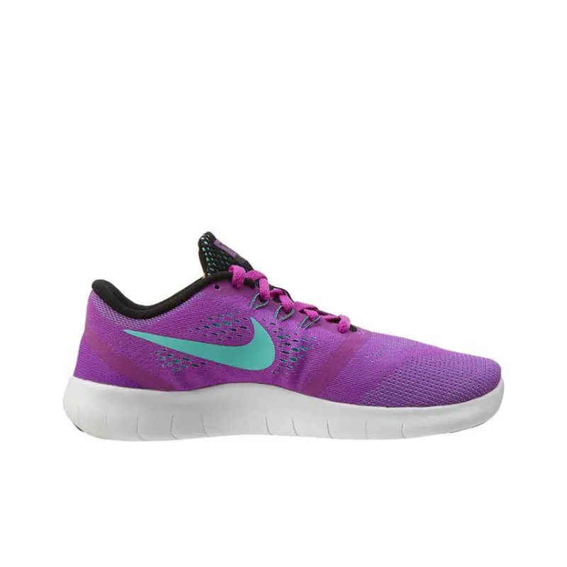 Nike Free RN Cushioning Anti-Slip And Wear-Resistant Low-Top Running Shoes GS Purple-1