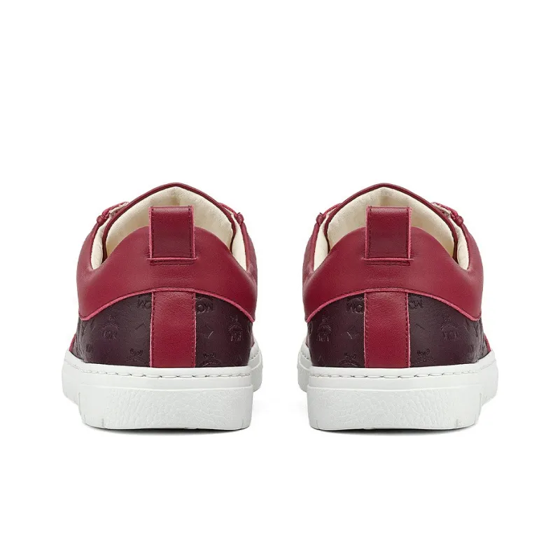MCM Terrain Lo Low Top Skateboard Shoes Women's Red-4