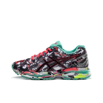 Asics GEL-Nimbus 18 Low-Top Running Shoes Women's Gray Red Green