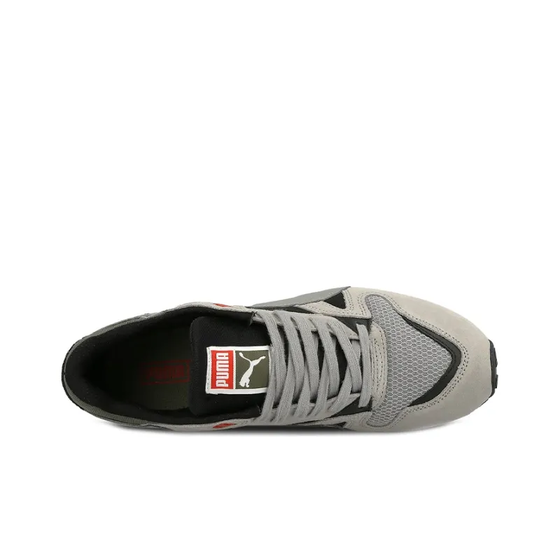 PUMA Duple Cushioning Anti Slip And Wear Resistant Low Top Running Shoes Unisex Gray Black Green-3