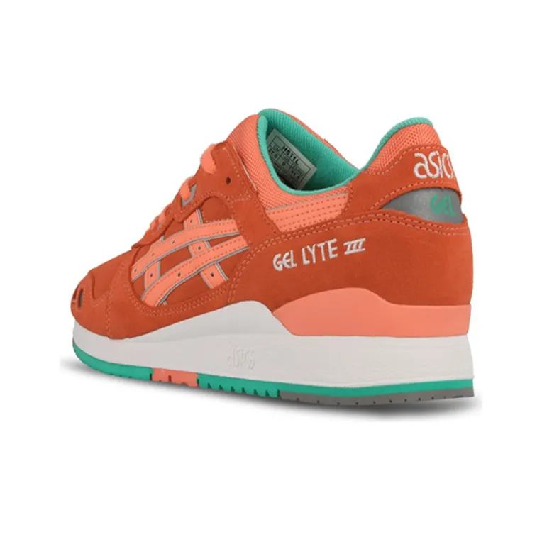 Asics Gel-Lyte 3 Slip-Resistant Cushioning Coverage Low-Top Running Shoes Unisex Orange-3