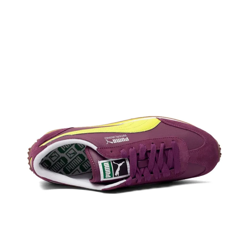 PUMA Whirlwind Classic Running Shoes Men Low-Top Purple/Yellow-2