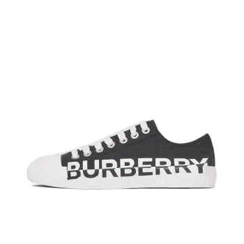 Burberry Low Top Stylish Skateboarding Shoes Women's Dark Charcoal Gray