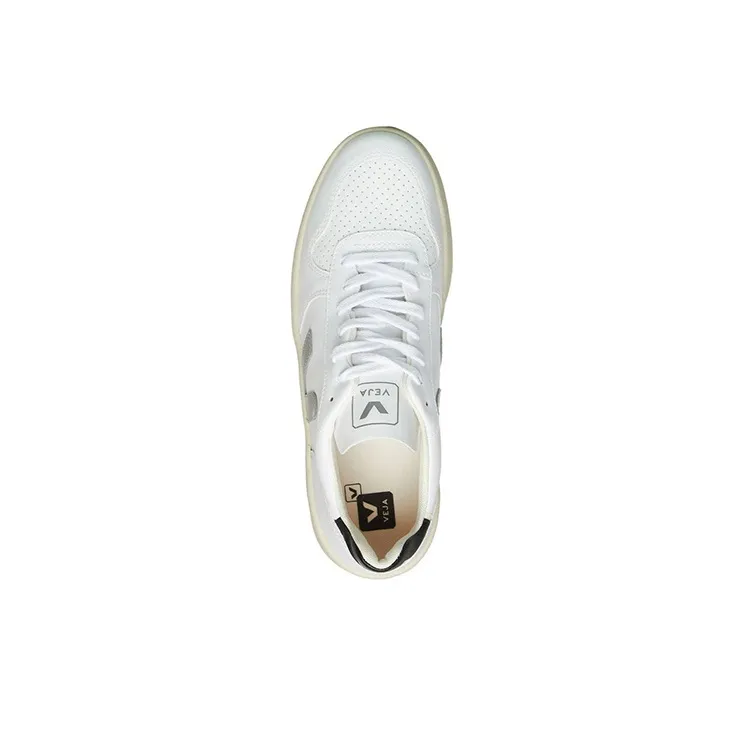 VEJA V-10 CWL White Oxford Grey Black-3