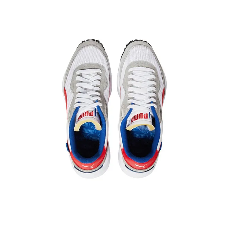 PUMA Style Rider Play On Sd Mesh 'White Scarlet'-2