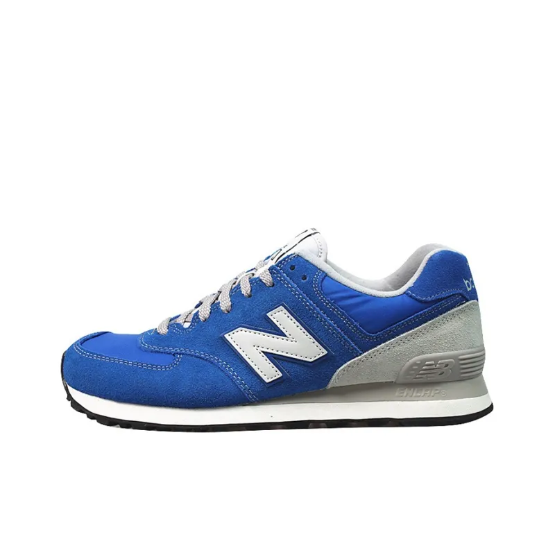 New Balance NB 574 Cushioned Slip-Resistant Abrasion-Resistant Breathable Low-Top Casual Running Shoes Unisex Aqua Blue-0