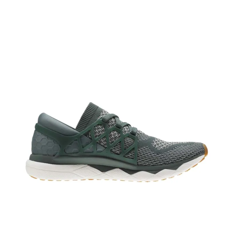 Reebok Floatride Run Lightweight And Breathable Low-Top Running Shoes Men's Gray Green-1
